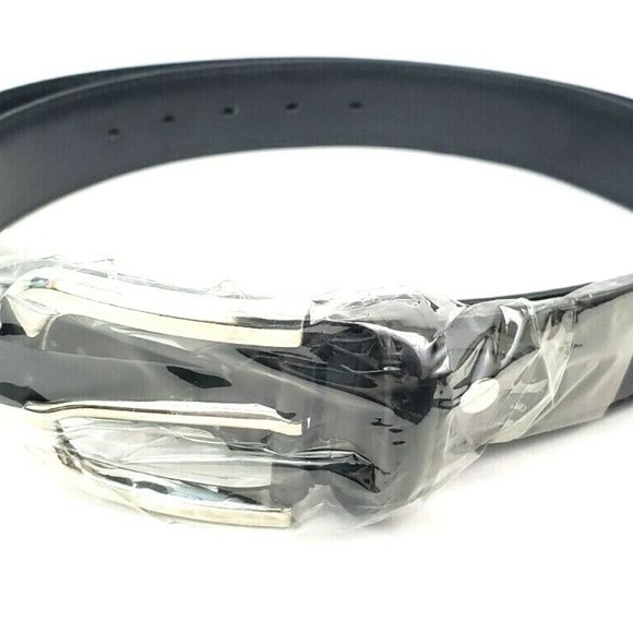 Men's Leather 1.25" Non Reversible Belt Black Croc - Picture 4 of 9